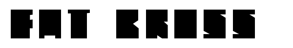 Fat Bross font preview
